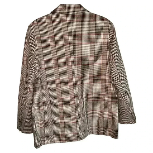 NWT | Thakoon Collective Plaid Preppy Fall Blazer Size 12 - Picture 5 of 8